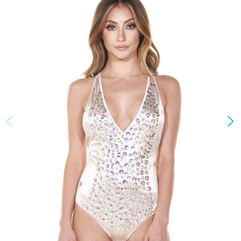 Bejeweled bodysuit